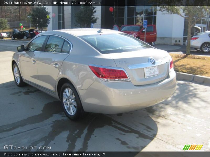 Gold Mist Metallic / Cocoa/Cashmere 2011 Buick LaCrosse CX