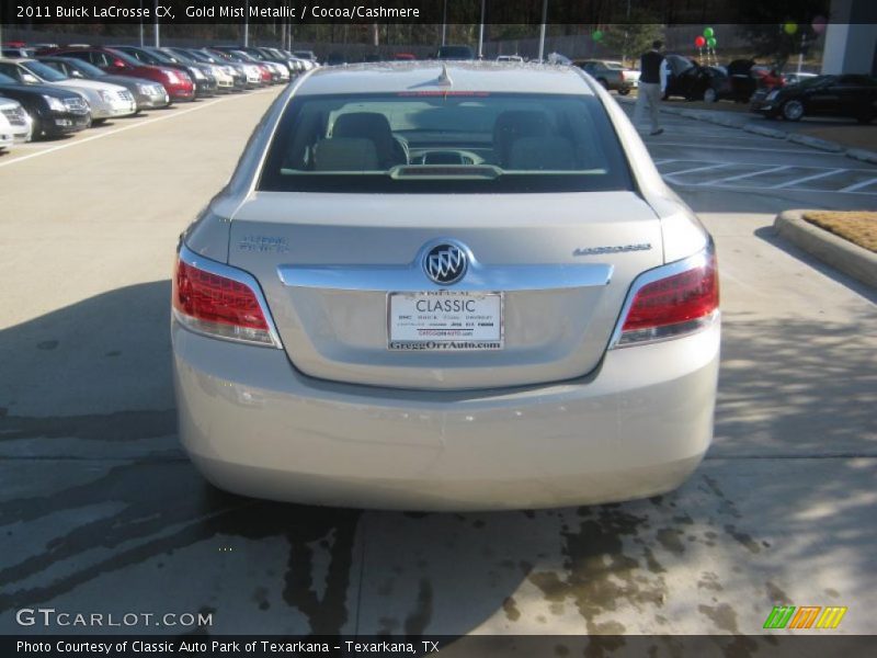 Gold Mist Metallic / Cocoa/Cashmere 2011 Buick LaCrosse CX
