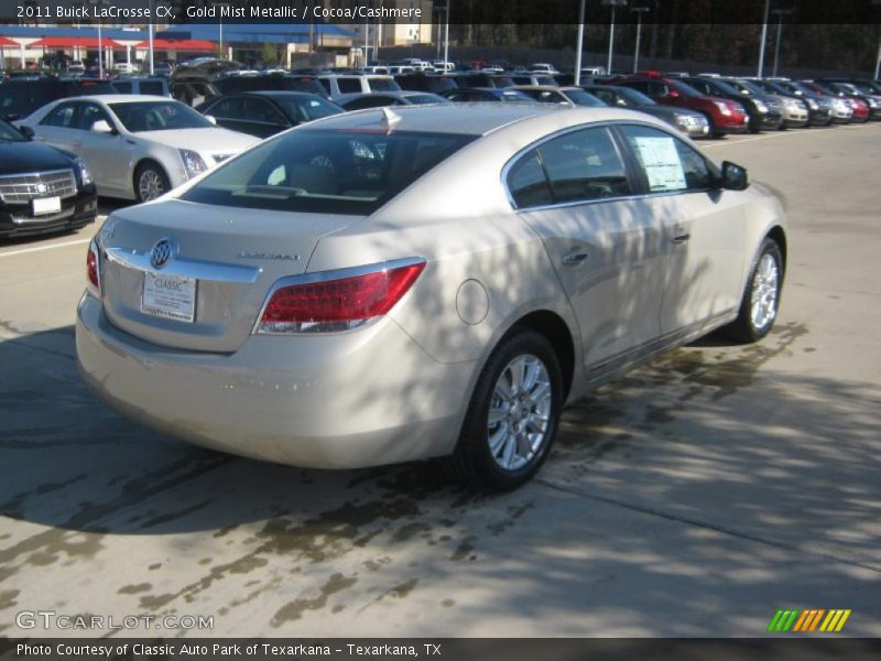 Gold Mist Metallic / Cocoa/Cashmere 2011 Buick LaCrosse CX