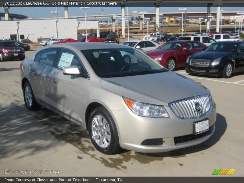 Gold Mist Metallic / Cocoa/Cashmere 2011 Buick LaCrosse CX