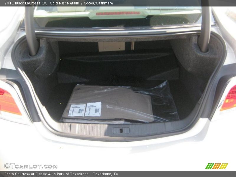  2011 LaCrosse CX Trunk