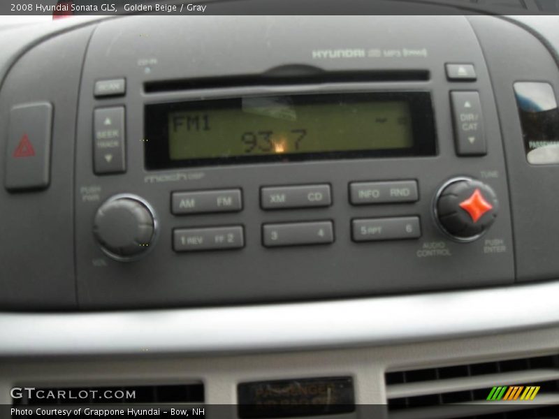 Golden Beige / Gray 2008 Hyundai Sonata GLS