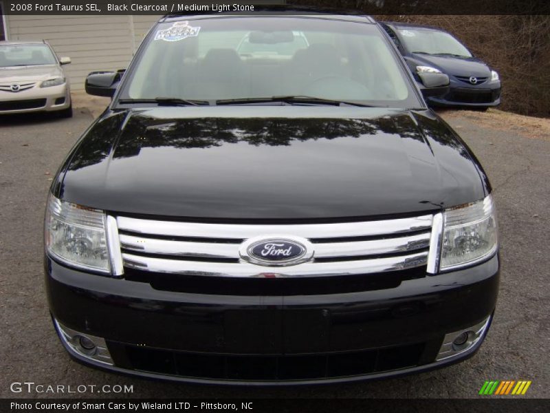 Black Clearcoat / Medium Light Stone 2008 Ford Taurus SEL