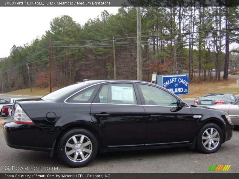 Black Clearcoat / Medium Light Stone 2008 Ford Taurus SEL