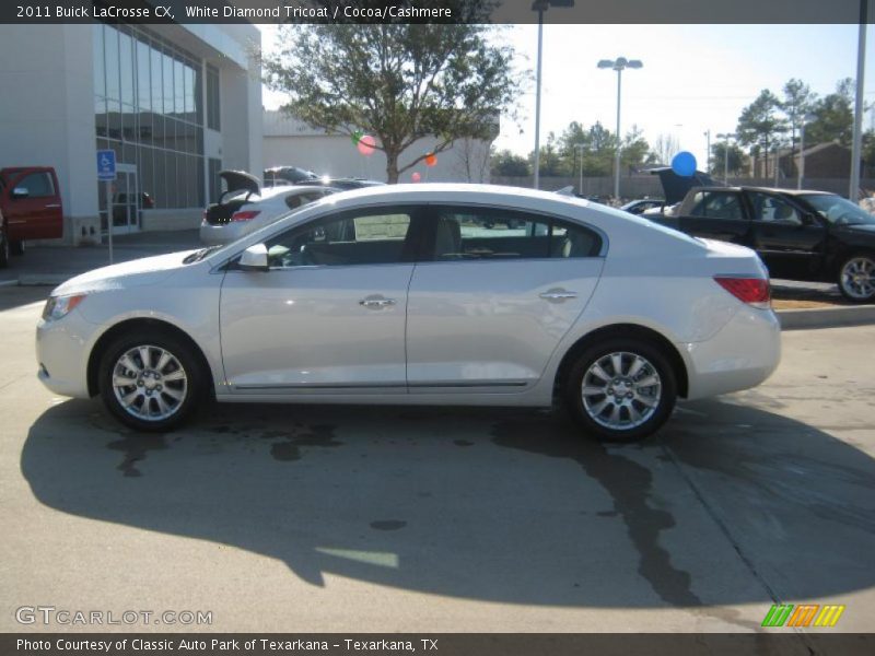 White Diamond Tricoat / Cocoa/Cashmere 2011 Buick LaCrosse CX