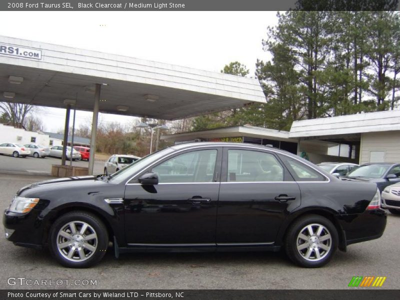 Black Clearcoat / Medium Light Stone 2008 Ford Taurus SEL