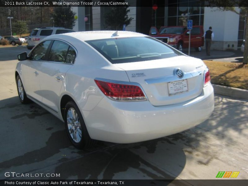 White Diamond Tricoat / Cocoa/Cashmere 2011 Buick LaCrosse CX