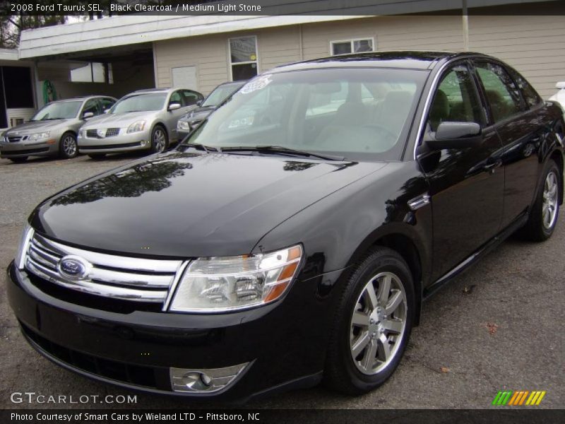 Black Clearcoat / Medium Light Stone 2008 Ford Taurus SEL