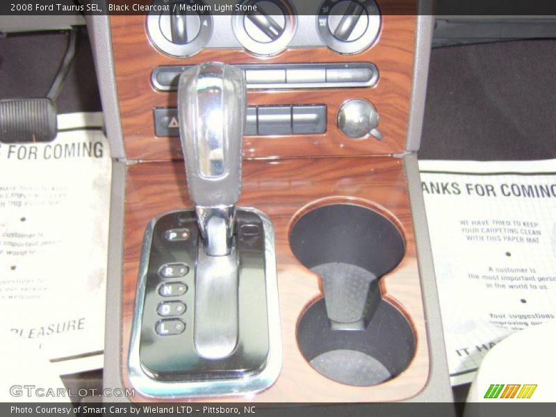 Black Clearcoat / Medium Light Stone 2008 Ford Taurus SEL
