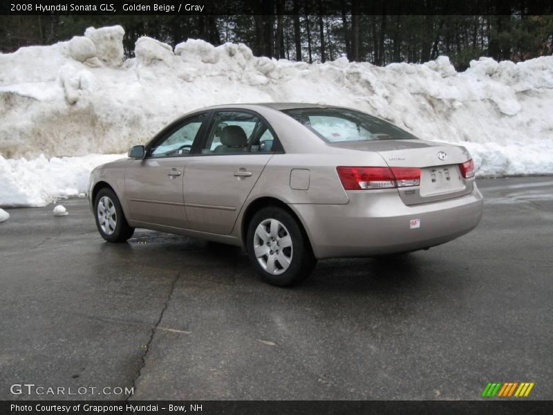 Golden Beige / Gray 2008 Hyundai Sonata GLS