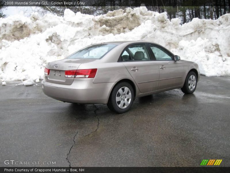 Golden Beige / Gray 2008 Hyundai Sonata GLS