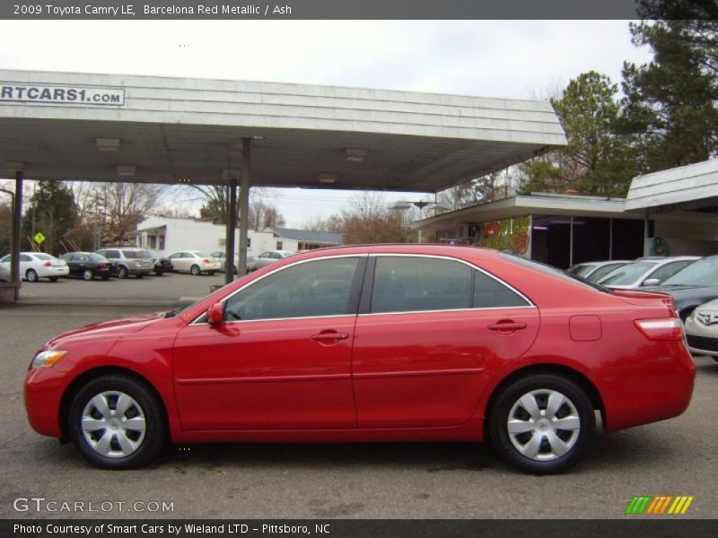 Barcelona Red Metallic / Ash 2009 Toyota Camry LE