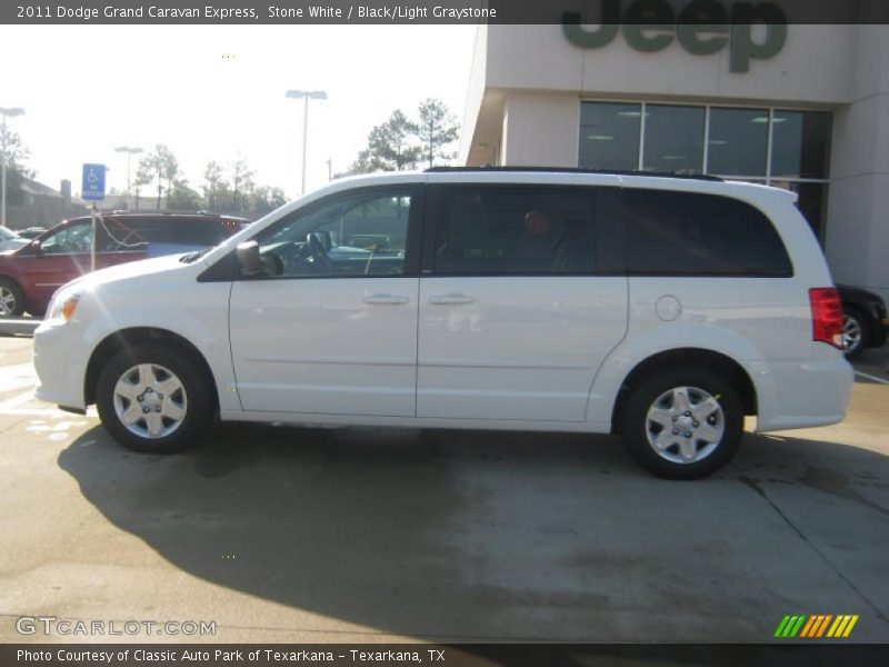 Stone White / Black/Light Graystone 2011 Dodge Grand Caravan Express