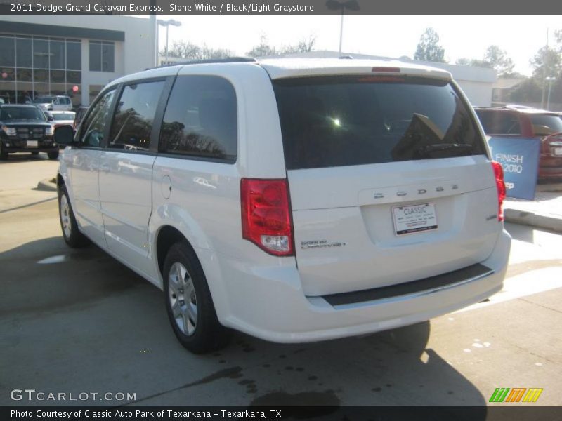 Stone White / Black/Light Graystone 2011 Dodge Grand Caravan Express