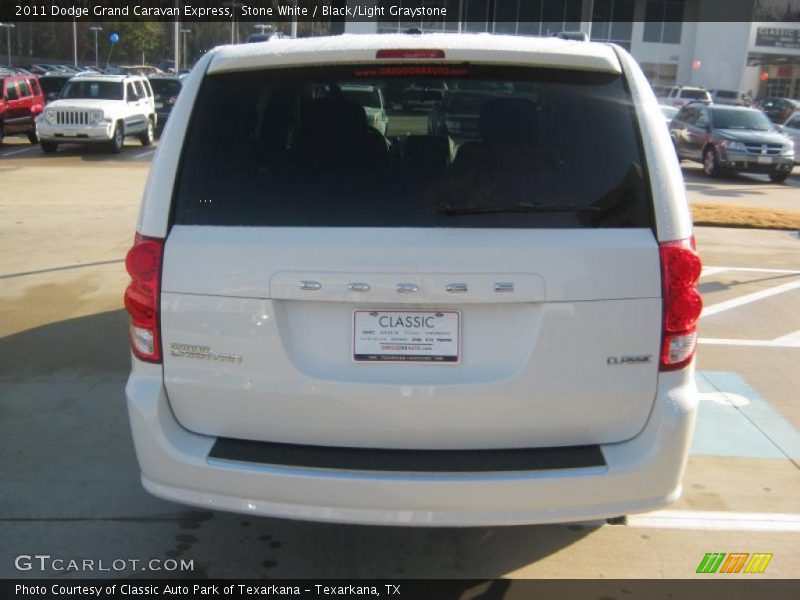 Stone White / Black/Light Graystone 2011 Dodge Grand Caravan Express