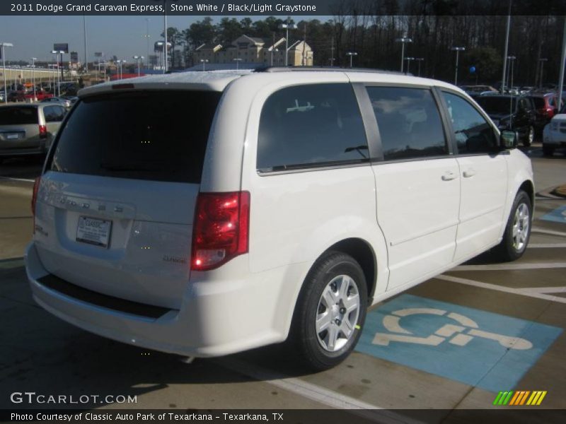 Stone White / Black/Light Graystone 2011 Dodge Grand Caravan Express