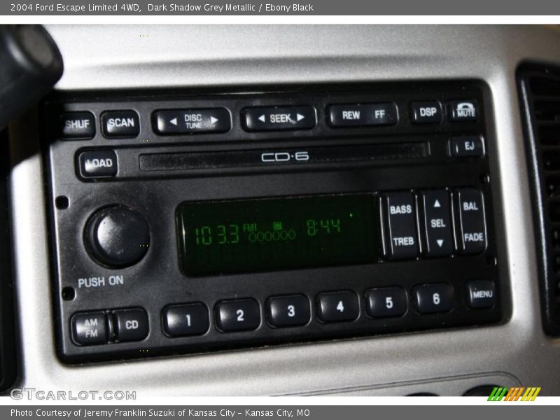 Dark Shadow Grey Metallic / Ebony Black 2004 Ford Escape Limited 4WD