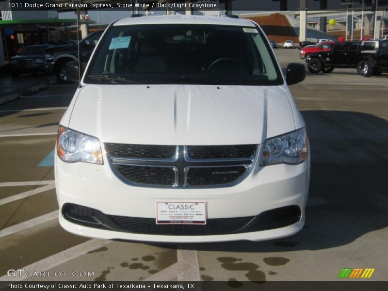 Stone White / Black/Light Graystone 2011 Dodge Grand Caravan Express