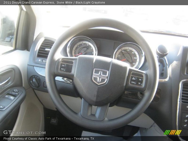 Stone White / Black/Light Graystone 2011 Dodge Grand Caravan Express