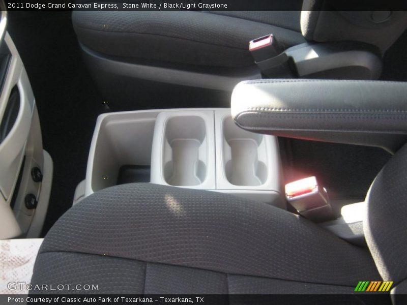 Stone White / Black/Light Graystone 2011 Dodge Grand Caravan Express