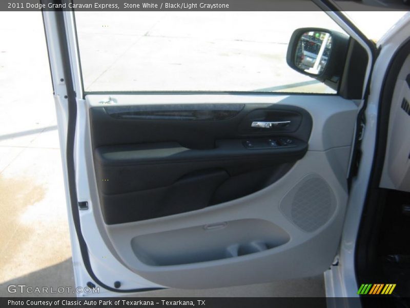 Stone White / Black/Light Graystone 2011 Dodge Grand Caravan Express