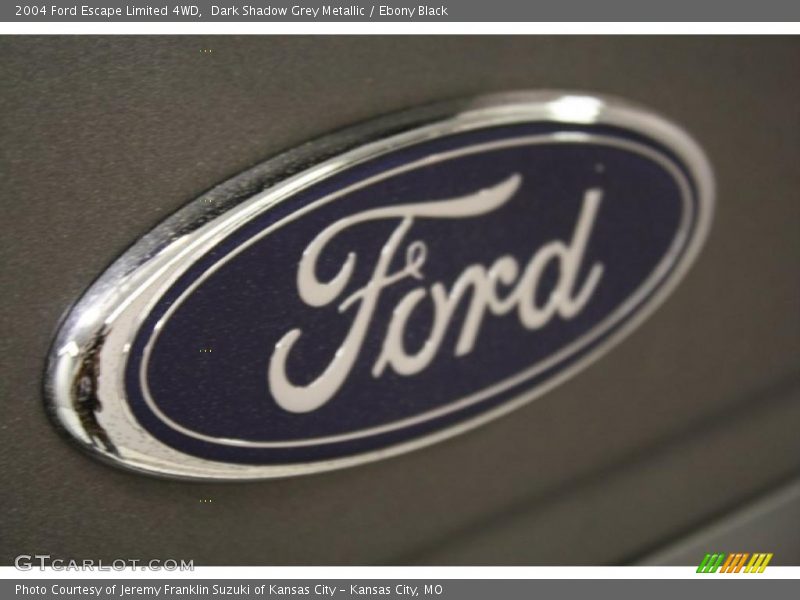 Dark Shadow Grey Metallic / Ebony Black 2004 Ford Escape Limited 4WD