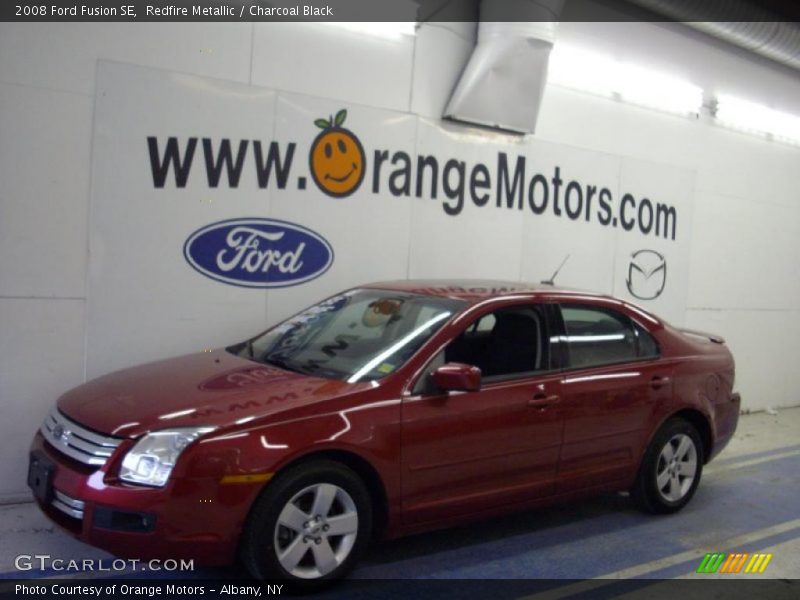 Redfire Metallic / Charcoal Black 2008 Ford Fusion SE