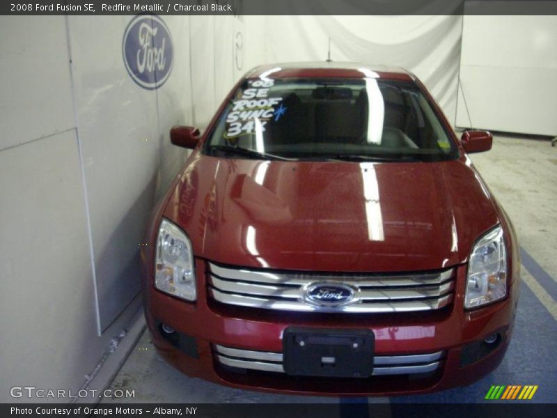 Redfire Metallic / Charcoal Black 2008 Ford Fusion SE