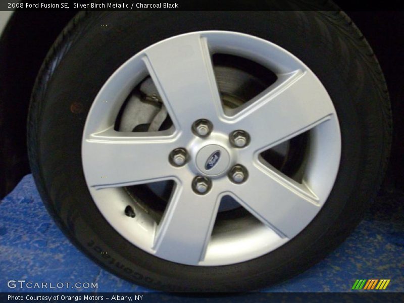 Silver Birch Metallic / Charcoal Black 2008 Ford Fusion SE