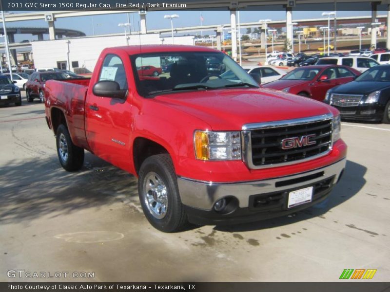 Fire Red / Dark Titanium 2011 GMC Sierra 1500 Regular Cab