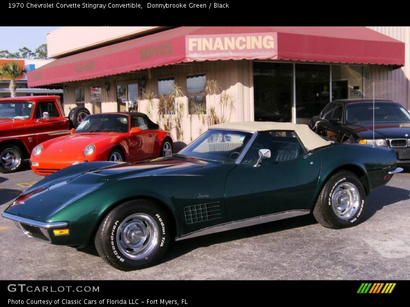 Donnybrooke Green / Black 1970 Chevrolet Corvette Stingray Convertible