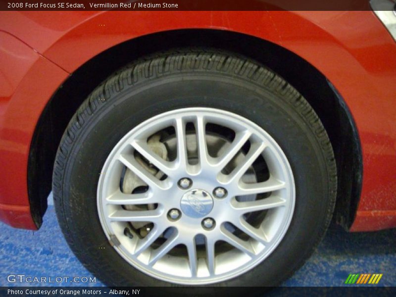 Vermillion Red / Medium Stone 2008 Ford Focus SE Sedan