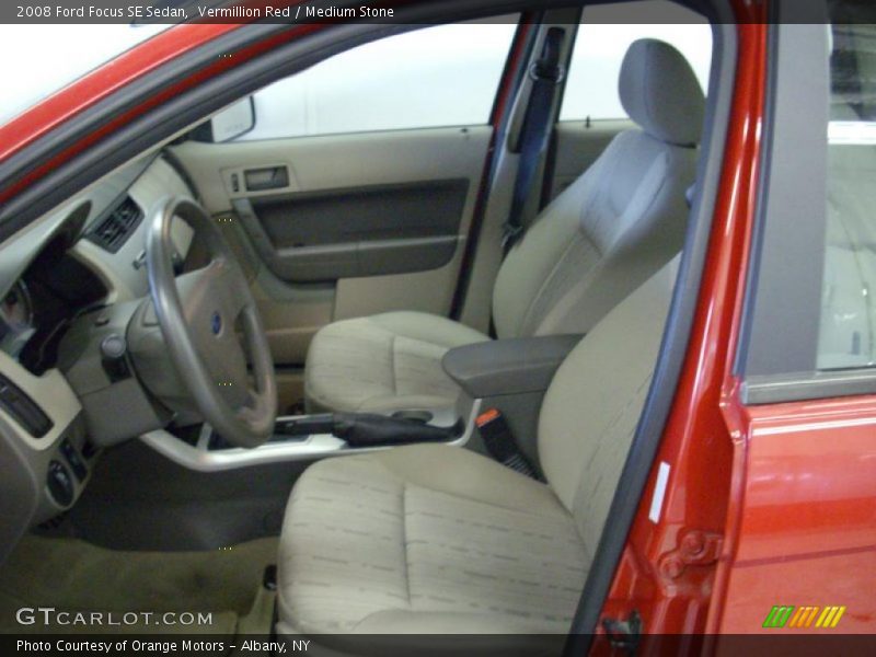 Vermillion Red / Medium Stone 2008 Ford Focus SE Sedan
