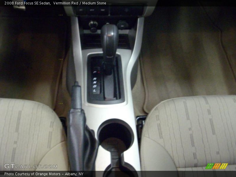 Vermillion Red / Medium Stone 2008 Ford Focus SE Sedan