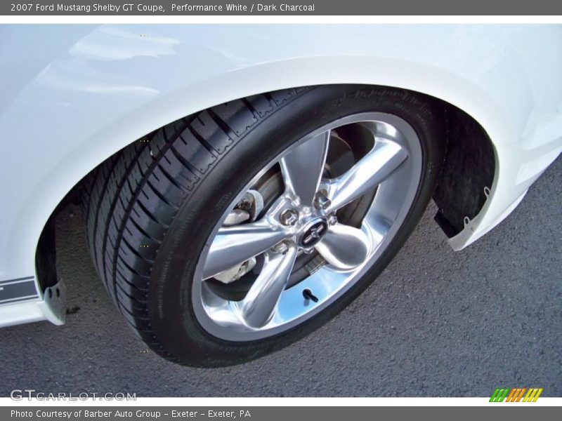 Performance White / Dark Charcoal 2007 Ford Mustang Shelby GT Coupe