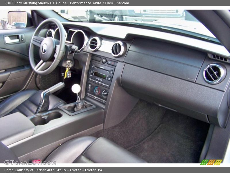 Performance White / Dark Charcoal 2007 Ford Mustang Shelby GT Coupe