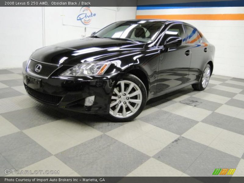 Obsidian Black / Black 2008 Lexus IS 250 AWD