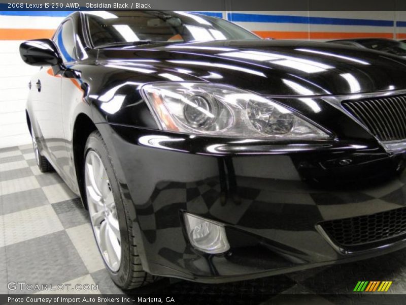 Obsidian Black / Black 2008 Lexus IS 250 AWD