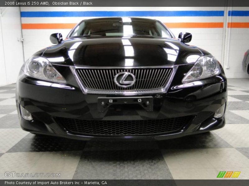 Obsidian Black / Black 2008 Lexus IS 250 AWD
