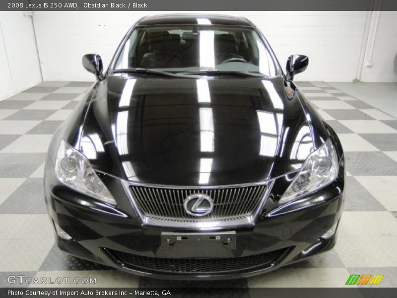 Obsidian Black / Black 2008 Lexus IS 250 AWD