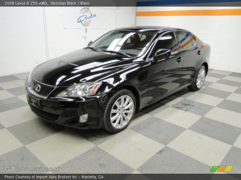 Obsidian Black / Black 2008 Lexus IS 250 AWD