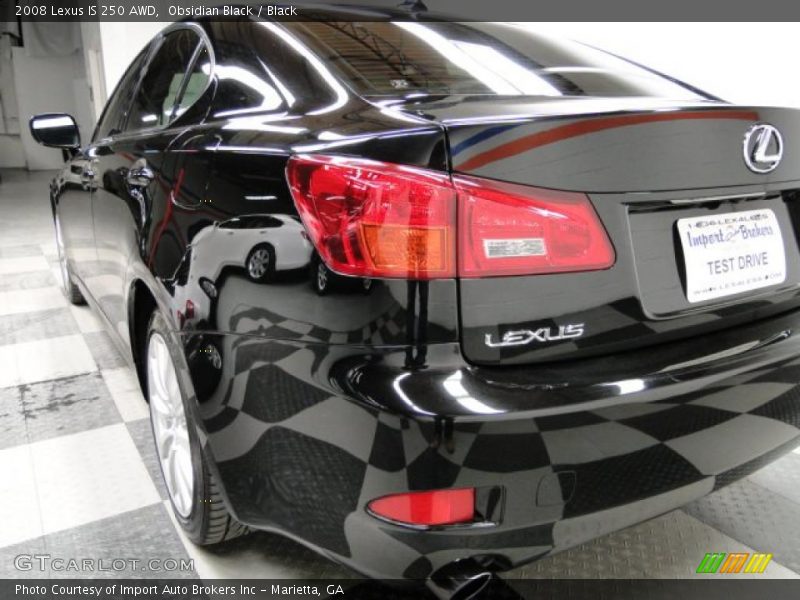 Obsidian Black / Black 2008 Lexus IS 250 AWD