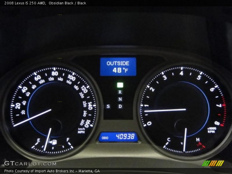 Obsidian Black / Black 2008 Lexus IS 250 AWD