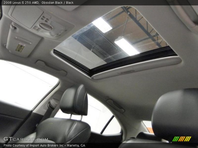 Obsidian Black / Black 2008 Lexus IS 250 AWD