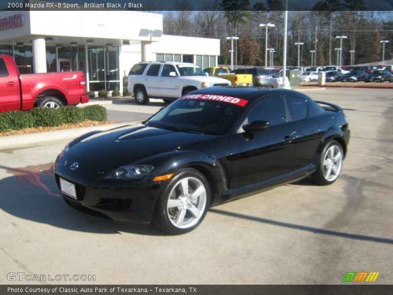 Brilliant Black / Black 2008 Mazda RX-8 Sport