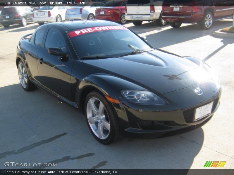 Brilliant Black / Black 2008 Mazda RX-8 Sport