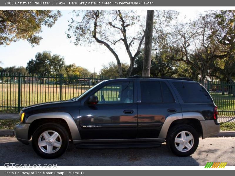 Dark Gray Metallic / Medium Pewter/Dark Pewter 2003 Chevrolet TrailBlazer LTZ 4x4