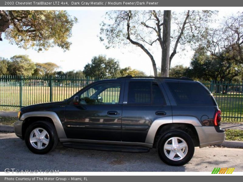 Dark Gray Metallic / Medium Pewter/Dark Pewter 2003 Chevrolet TrailBlazer LTZ 4x4