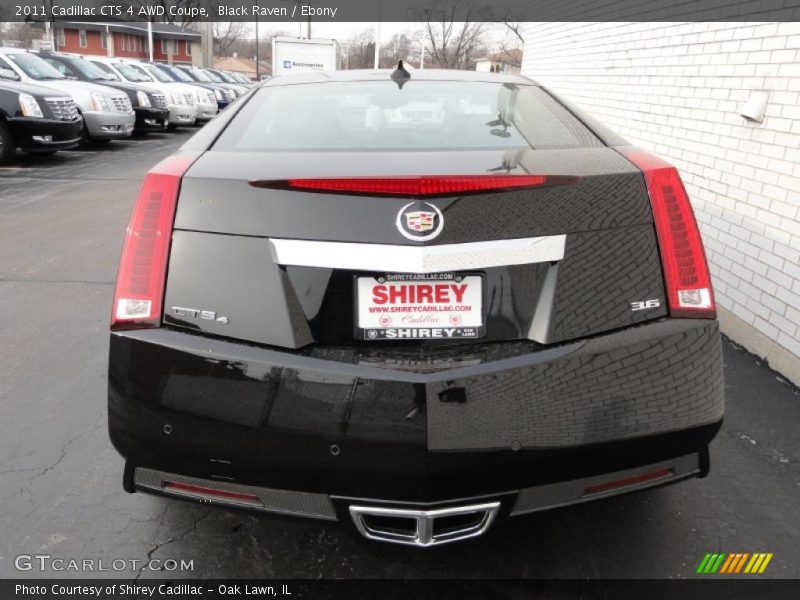Black Raven / Ebony 2011 Cadillac CTS 4 AWD Coupe
