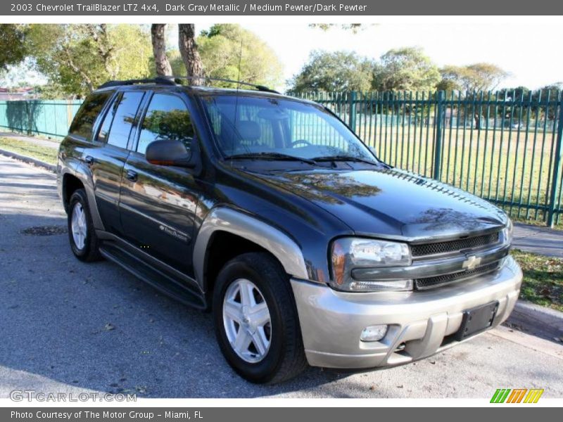 Dark Gray Metallic / Medium Pewter/Dark Pewter 2003 Chevrolet TrailBlazer LTZ 4x4